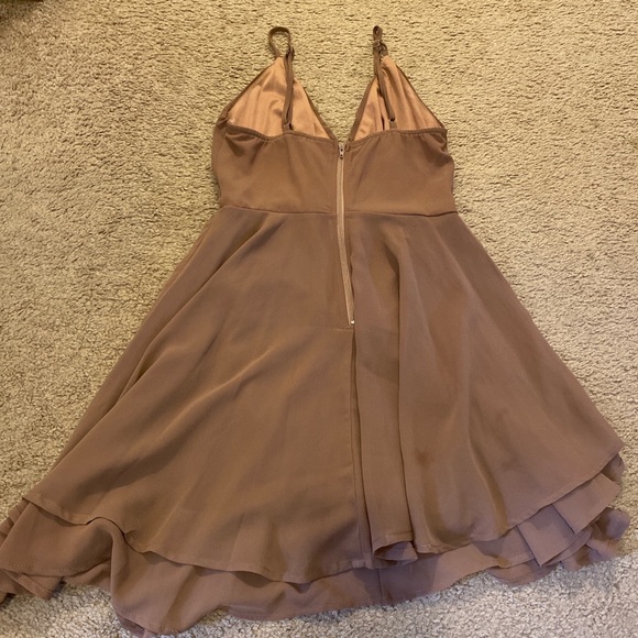 Muave flowy Windsor mini dress - Picture 4 of 6